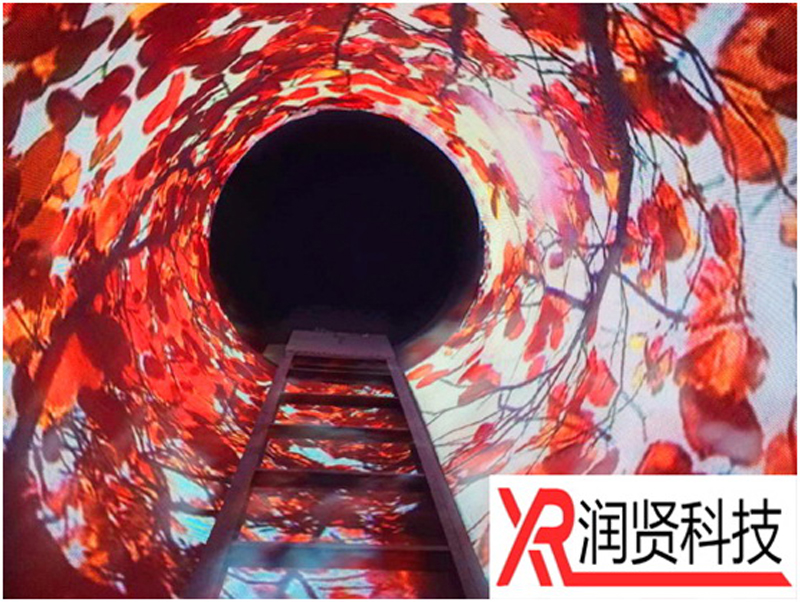 天津公安警官职业学院时光隧道高清LED显示屏